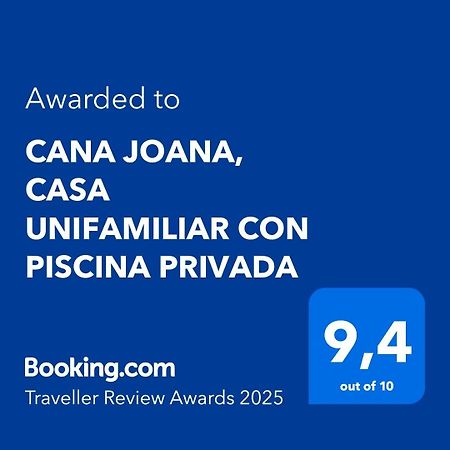 Cana Joana, Casa Unifamiliar Con Piscina Privada Javea Luaran gambar